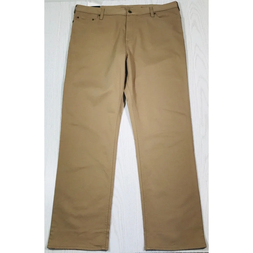Banana Republic Slim Fit Traveler Jeans Mens 40x34 Brown Stretch 99% Cotton New